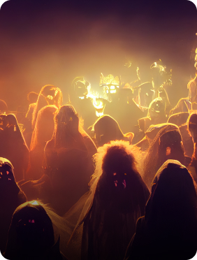 Crowd At A Party