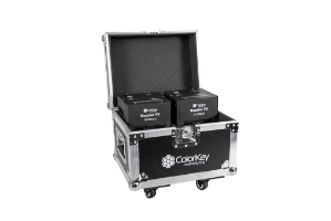 ColorKey - Dazzler FX Cold Spark Machine - Black - 2 Pack w Road Case