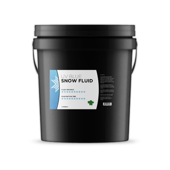 Froggy's Flakes® - BLUE UV BLACKLIGHT REACTIVE Snow Juice Machine Fluid by Froggy's Fog® - Evaporative Formula - SN-UVB-1
