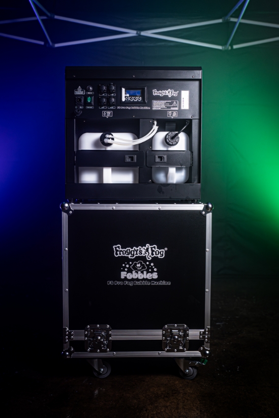Froggy's Fog® - Fobbles® F8 Pro - Professional Bubble Fogger - DMX - 4 Machines in 1 (Fog, Haze, Bubbles, Fog Bubbles) - FBM-FOBBLES-F8-PRO