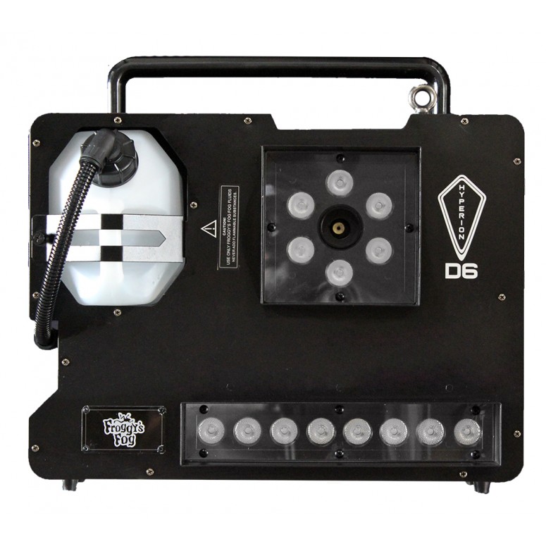 Hyperion D6® - Dual Color - 1600 Watts, 2 Color Smoke - Upshot Fog Machine w/ HEX LEDs