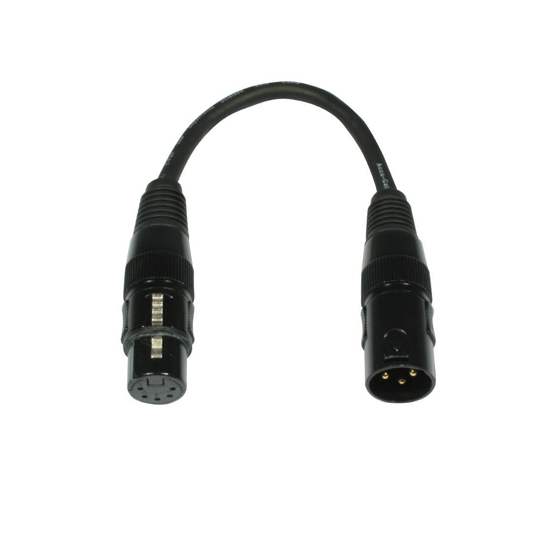 ADJ - XLR Cable - 3 Pin Male to 5 Pin Female