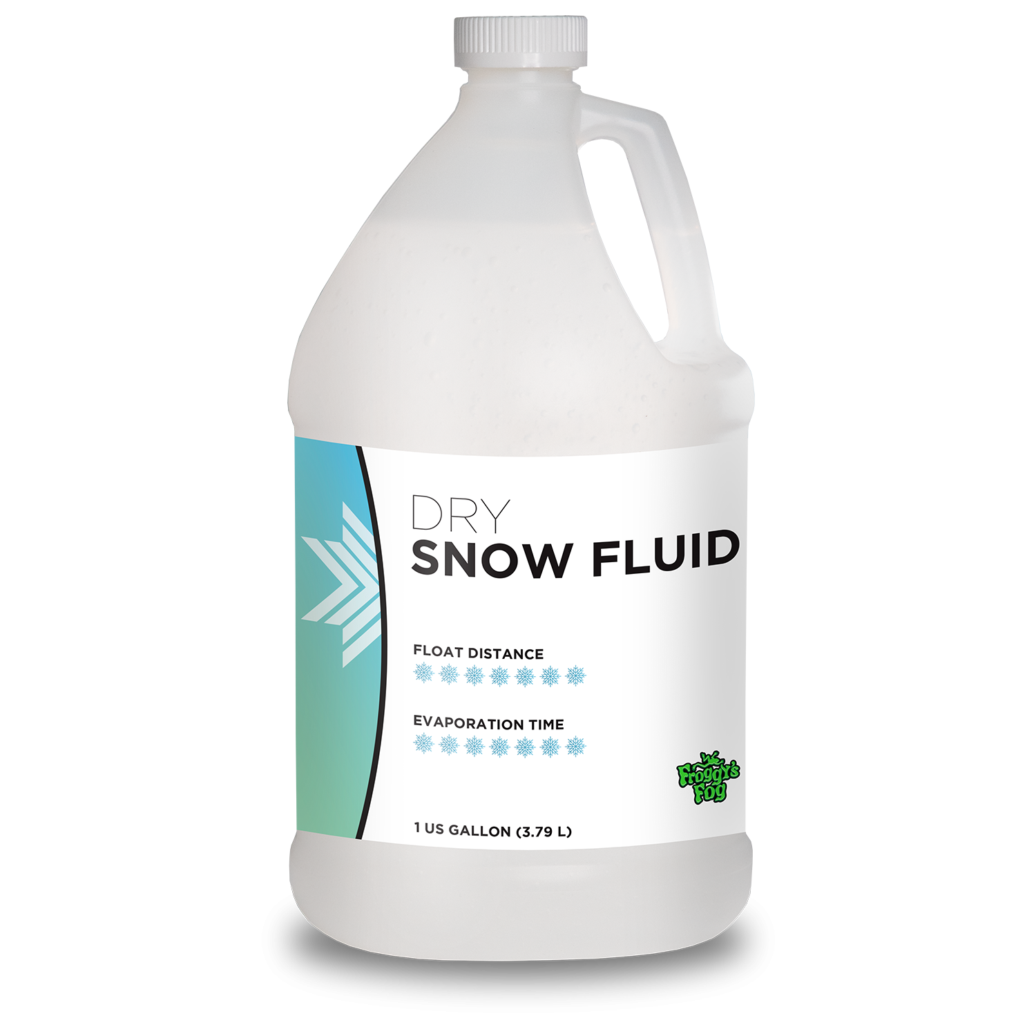 DRY Snow Juice Machine Fluid - Froggys Flakes (50-75 Foot Float / Drop) Low Residue Formula
