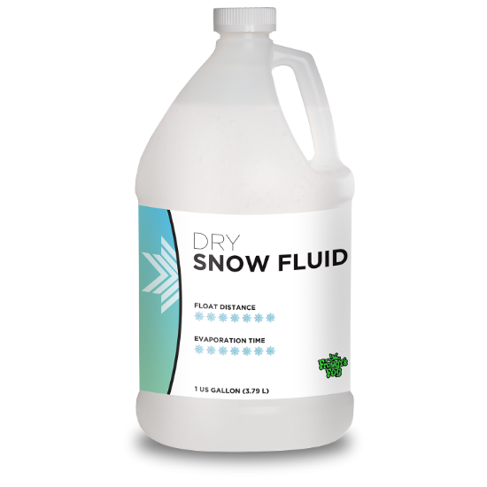 DRY Snow Juice Machine Fluid - Froggys Flakes (50-75 Foot Float / Drop) Low Residue Formula