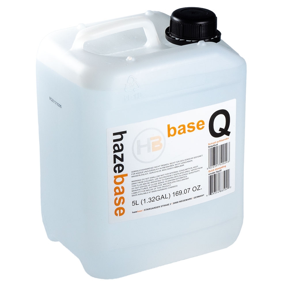 HazeBase - 5L Base Q Fog Fluid - Quick Dissipating Fog Fluid