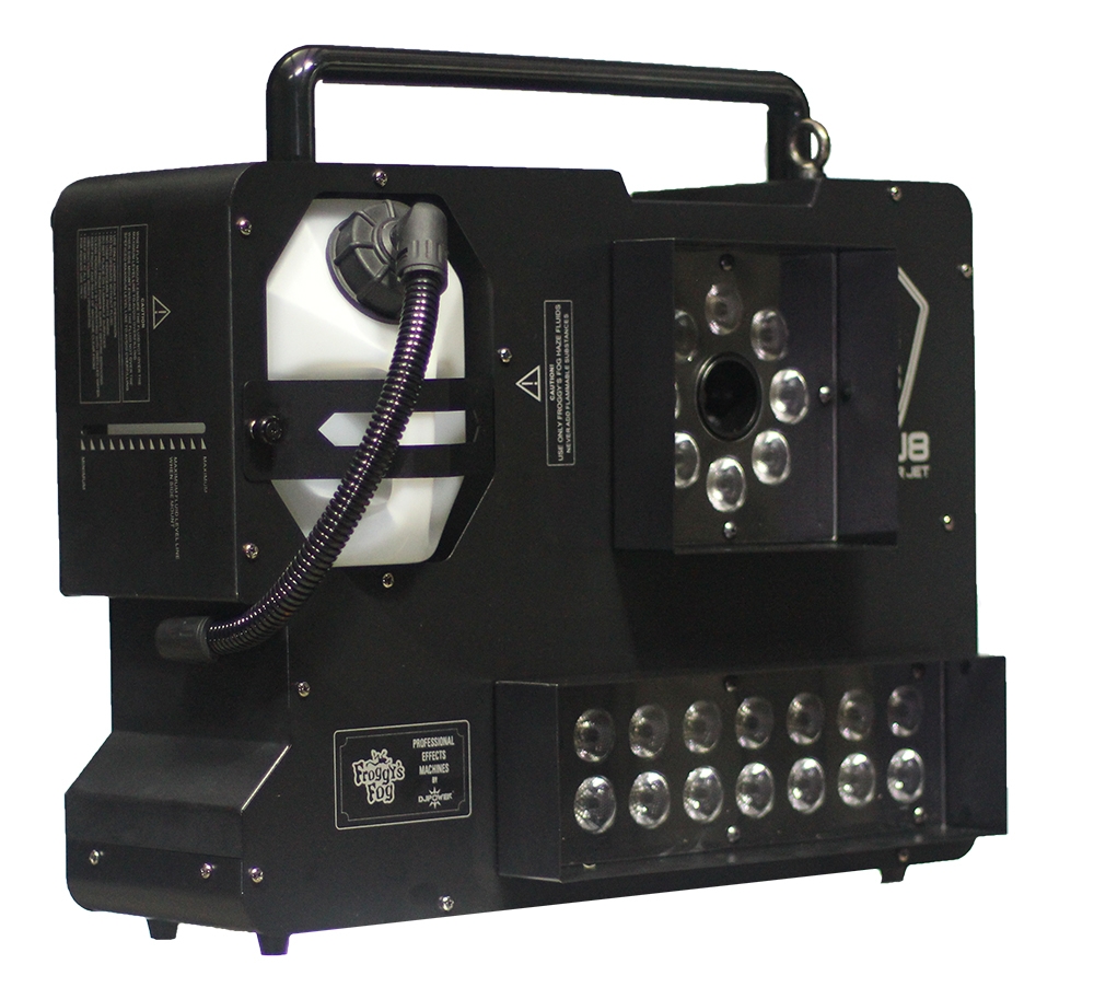 B Stock - Froggys Fog - Hyperion SJ8 - Superjet - 1800 Watts, 2 Color Smoke, SuperJet - Upshot Fog Machine w/ HEX LEDs 40,000 CFM - Like New