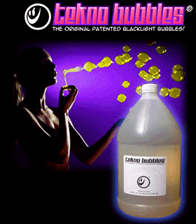 Tekno Bubbles - GOLD UV Blacklight Reactive