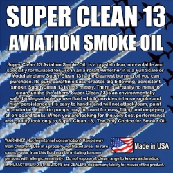 Super*Clean 13 Aviation Smoke Oil - Exact Spec Match to: Texaco Canopus 13 and Shell Vitrea 13