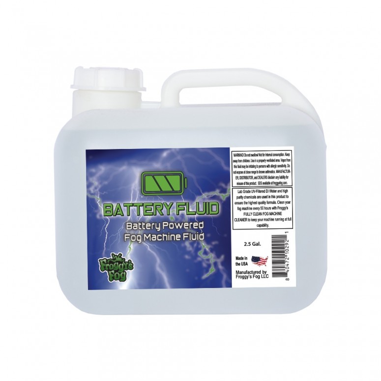Battery Fog Fluid - High Concentration Formula - Hazebase, Look Solutions, Smoke Factory & Antari Battery Powered Fog Machines