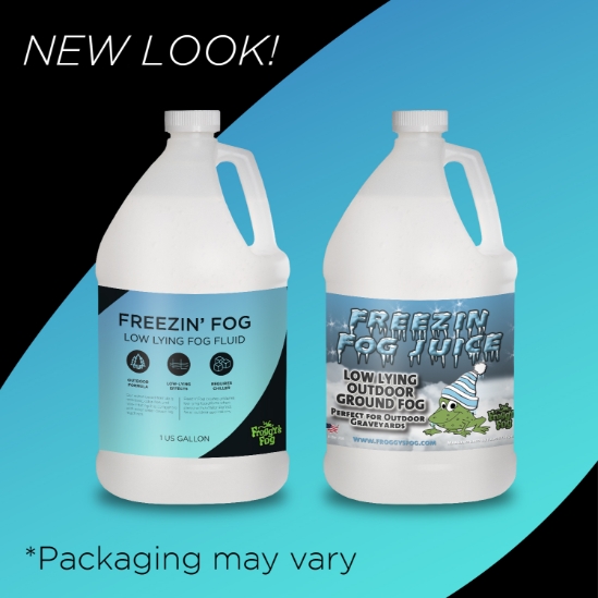 Froggy's Fog® - Freezin Fog - Outdoor / Graveyard Low Lying Ground Fog Machine Fluid - Fog Juice - FJ-FZ-1