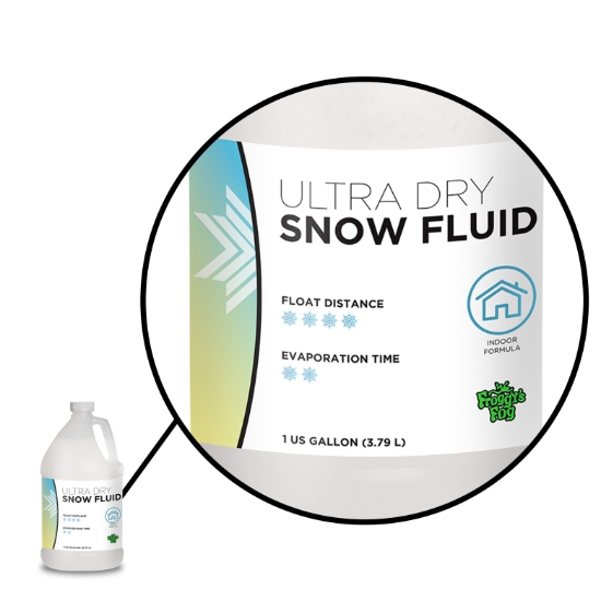 Froggy's Flakes® - ULTRA DRY - NO ODOR - Indoor Snow Juice Machine Fluid by Froggy's Fog® -  (30-50 Foot Float / Drop) - SN-UD-1