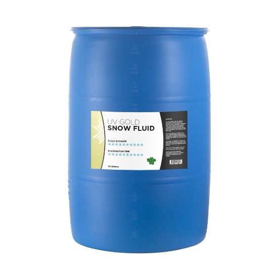 Froggy's Flakes® - GOLD UV BLACKLIGHT REACTIVE Snow Juice Machine Fluid by Froggy's Fog® - Evaporative Formula - SN-UVG-1