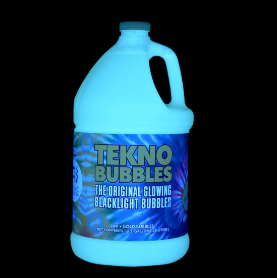 Tekno Bubbles - GOLD UV Blacklight Reactive - TB-GO-1