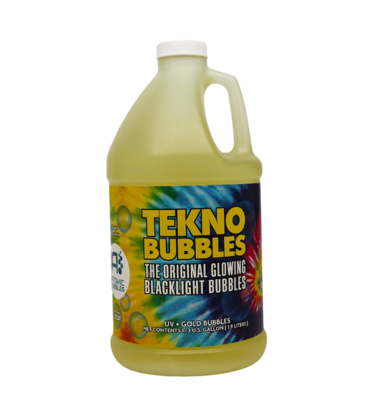 Tekno Bubbles - GOLD UV Blacklight Reactive - TB-GO-1